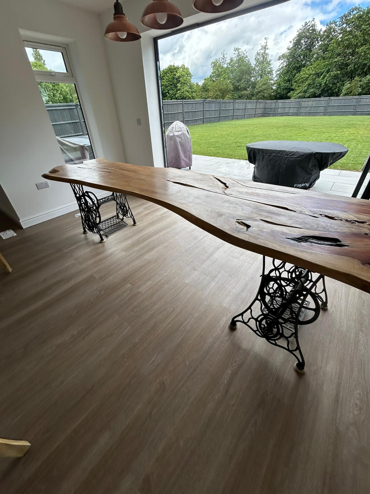 Luxury vinyl tile flooring installation by Compass Flooring Norfolk project 2