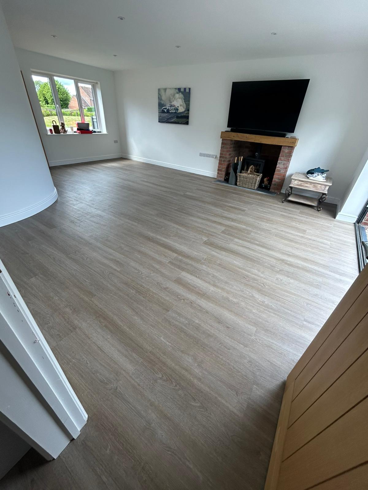Luxury vinyl tile flooring installation by Compass Flooring Norfolk project 3