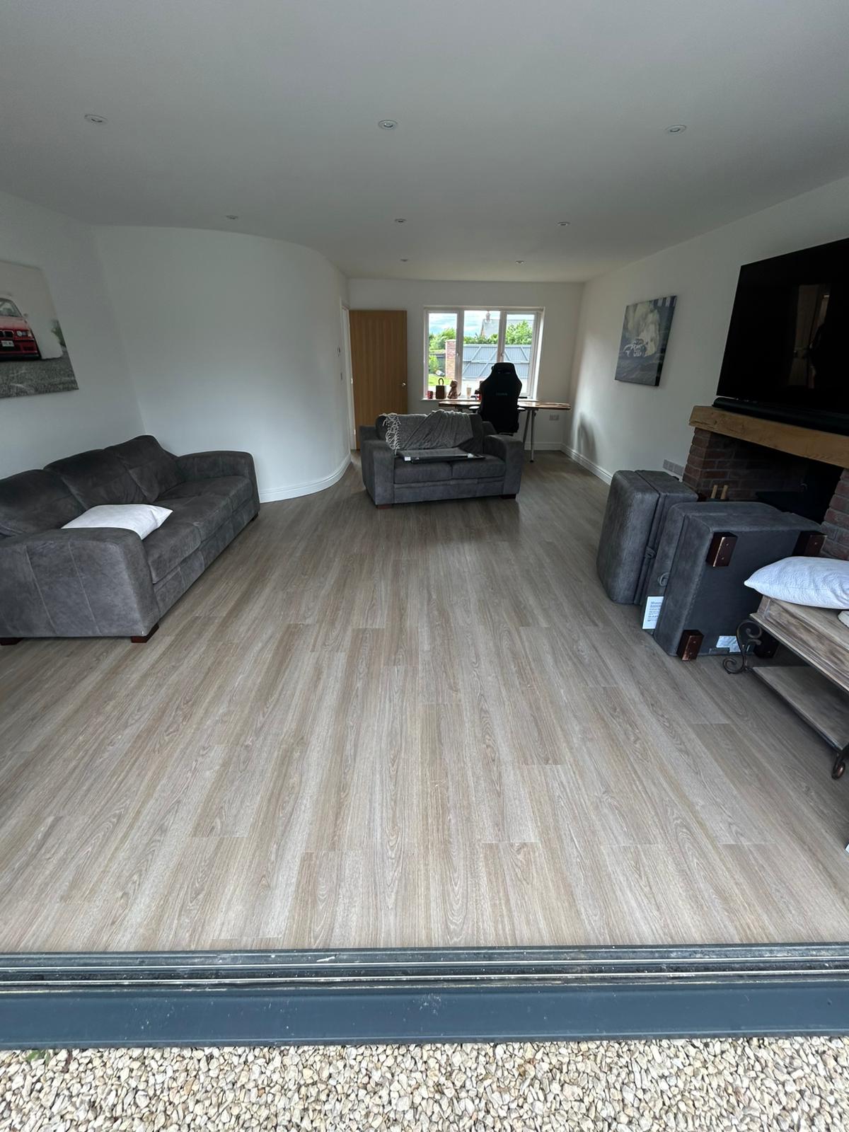 Luxury vinyl tile flooring installation by Compass Flooring Norfolk project 4