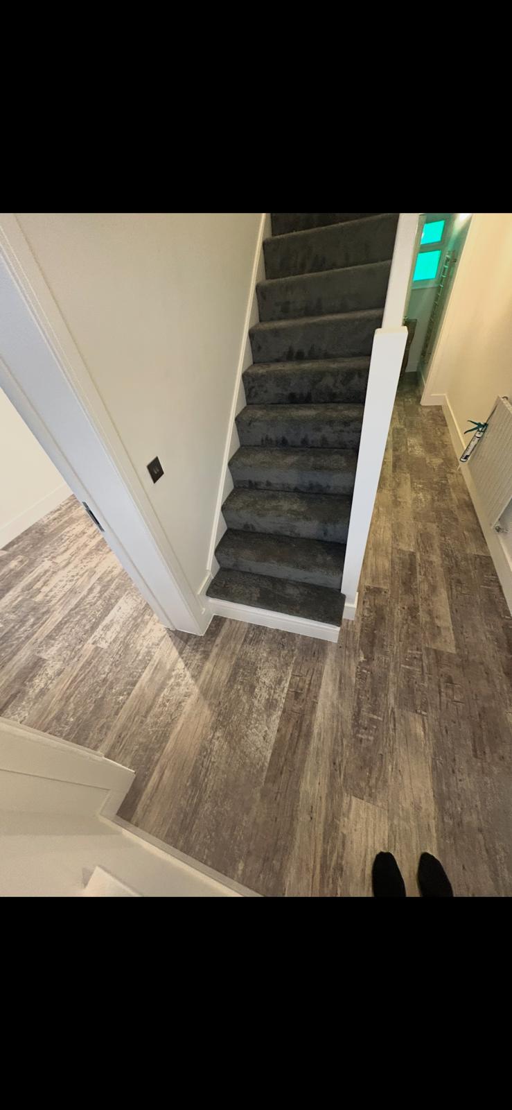 Vinyl sheet flooring installation by Compass Flooring Norfolk project 44